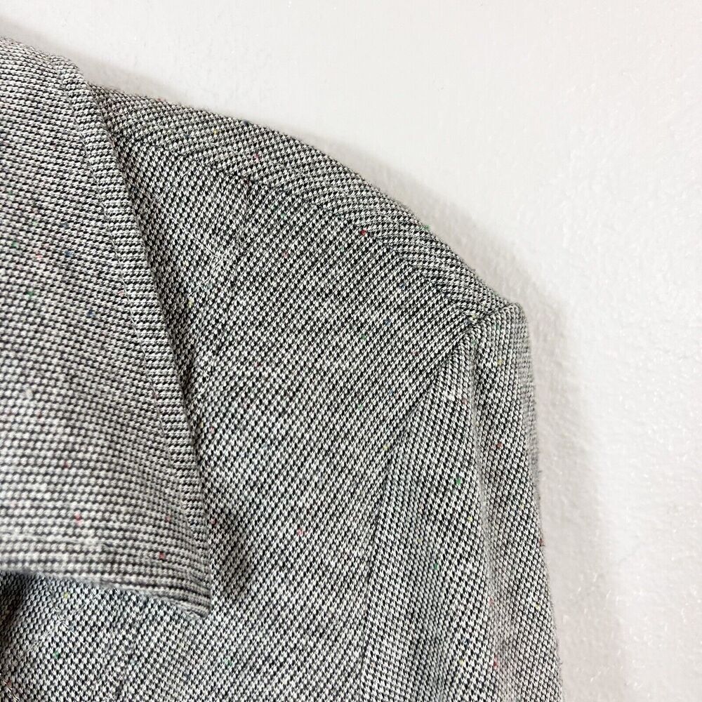 ANTHROPOLOGIE UNDER SKIES Grey Cropped Moto Style Jacket Size Medium - Picture 3 of 12